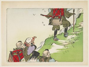 Processional of Pilgrims, c. 1877 by Shibata Zeshin